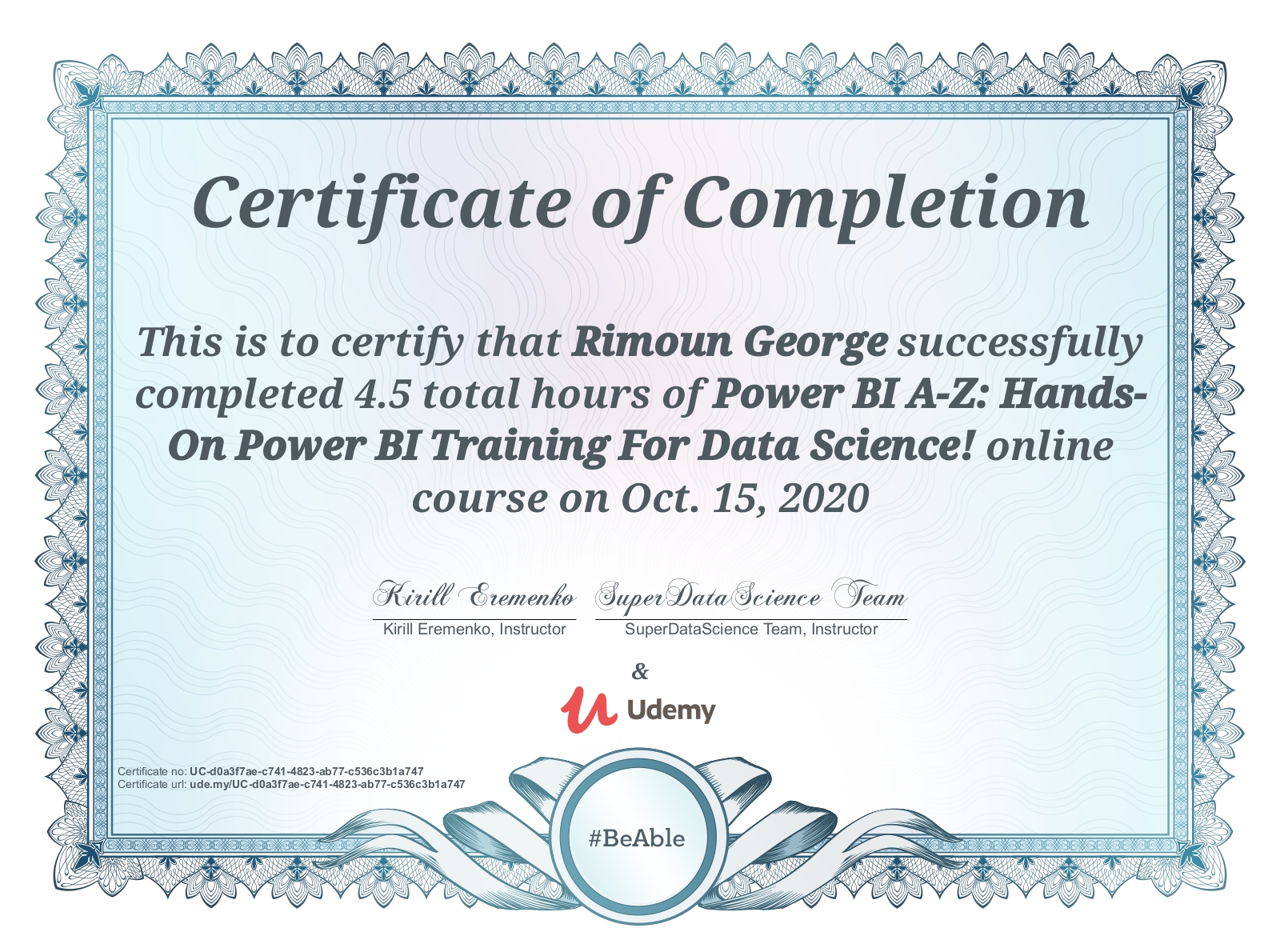 Power BI A-Z: Hands-On Power BI Training For Data Science!