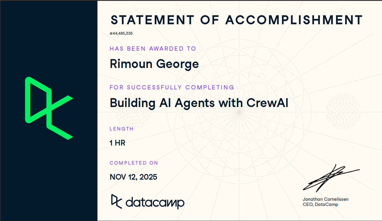 Building AI Agents with CrewAI