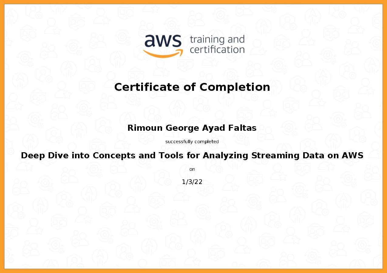 Deep Dive into Concepts and Tools for Analyzing Streaming Data on AWS
