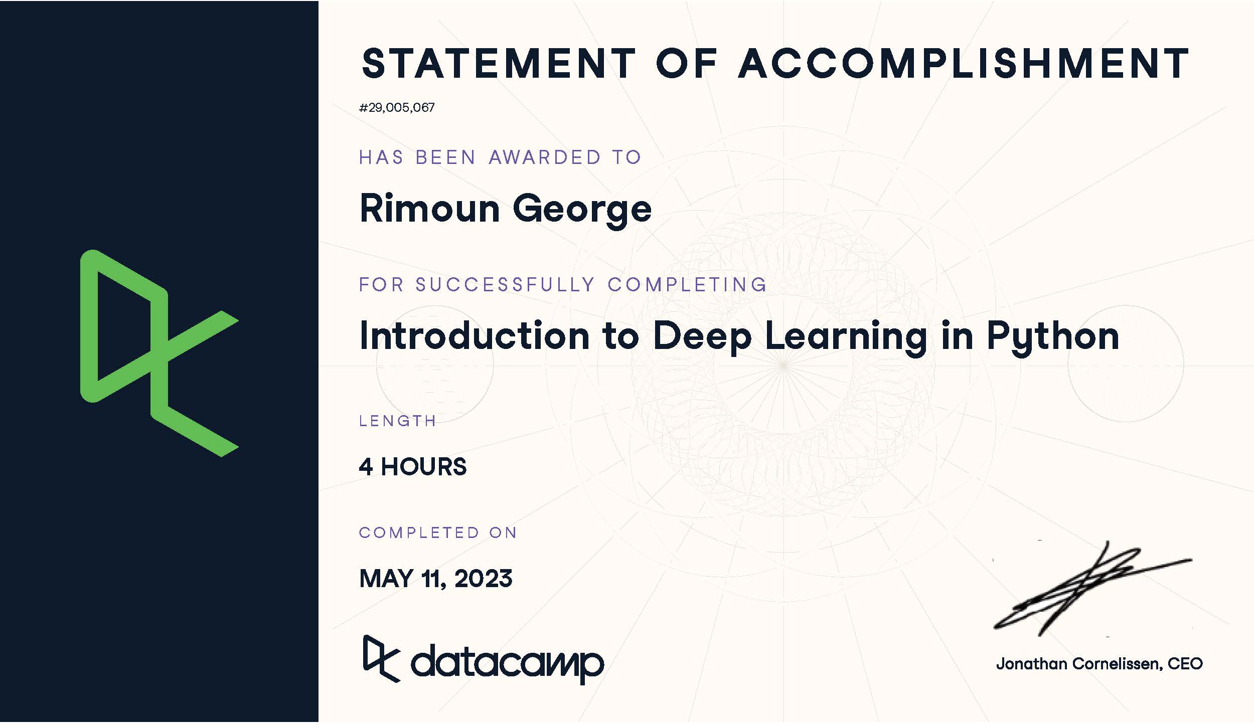 Introduction to Deep Learning in Python